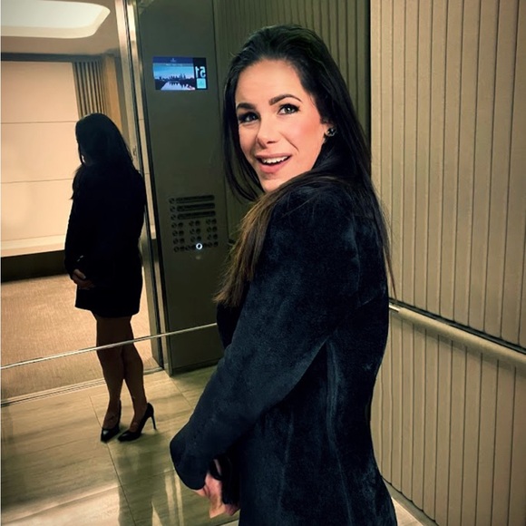 House of CB TAYA Long Sleeve, Short Dress in dark grey - Picture 7 of 7